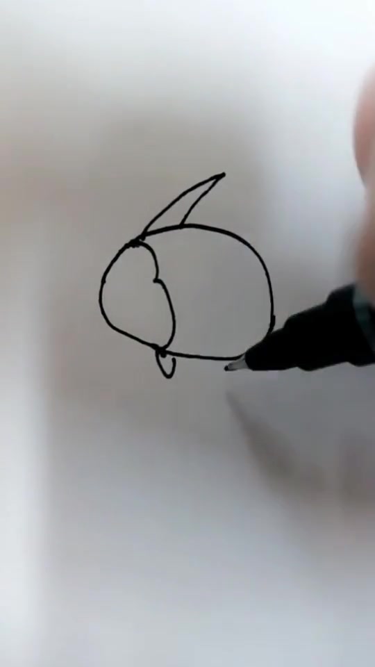 儿童非常喜欢的剑鱼这样画,简笔画有趣的剑鱼