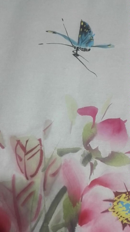 蝶恋花花恋蝶,国画欣赏