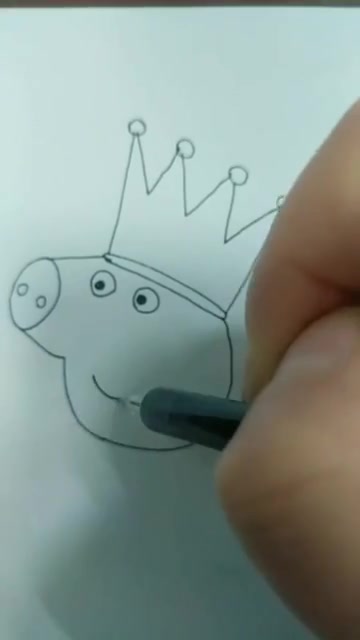 小猪佩奇的妈妈简单画法,这么靠谱的简笔画,网上很少能见到