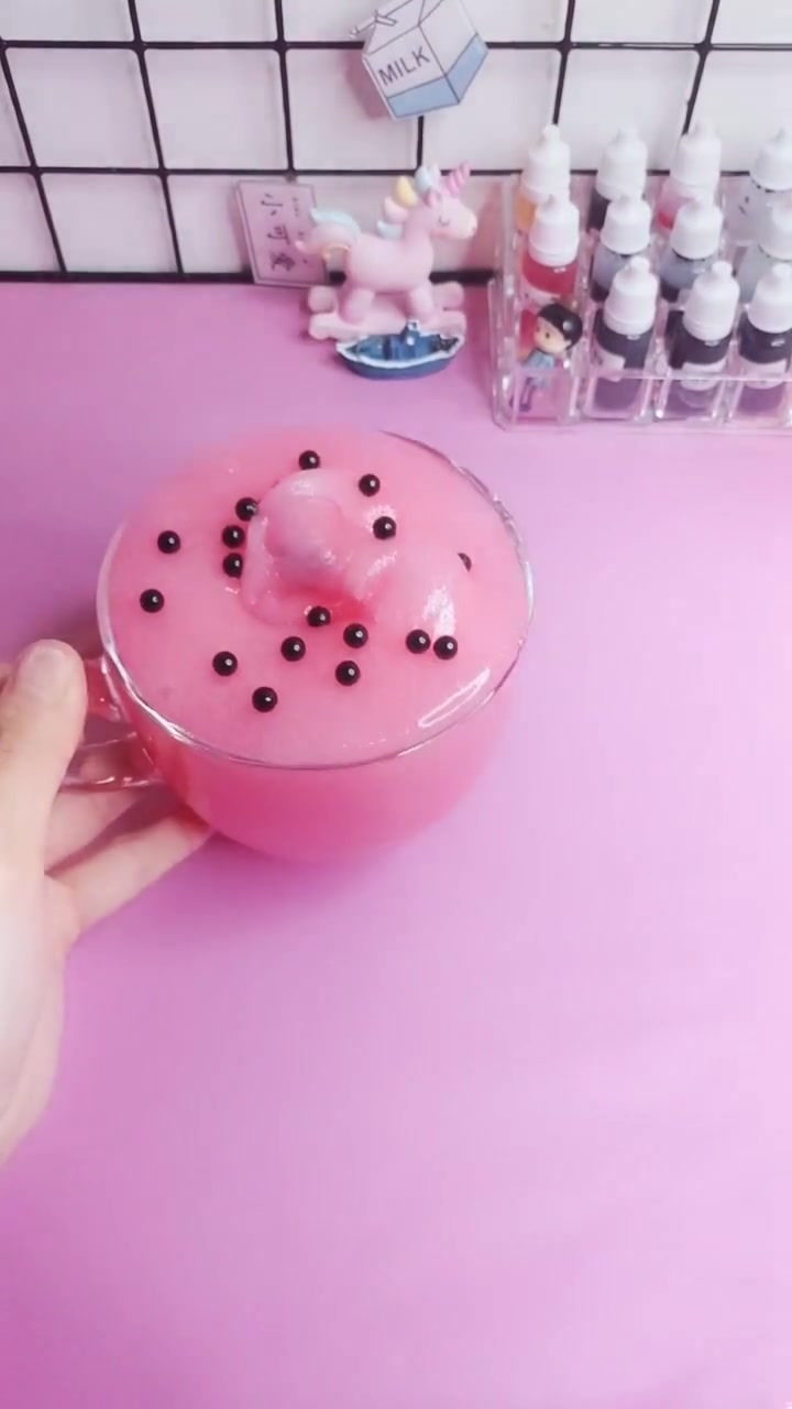 草莓味珍珠奶茶泥