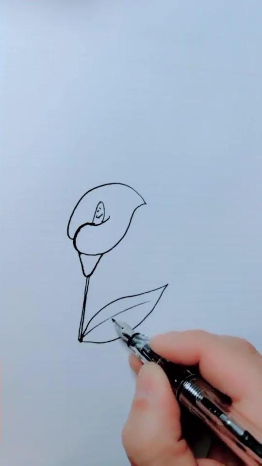 简笔画:花朵的简单画法,加上精致的字体,太漂亮了