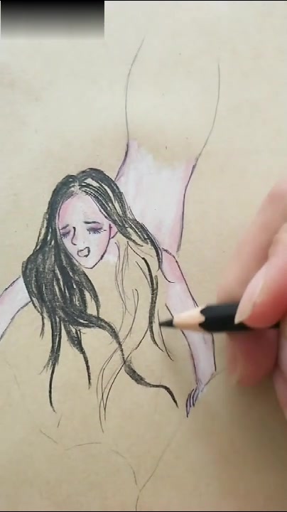 漂亮的美人鱼绘画教学,你也可以学学看