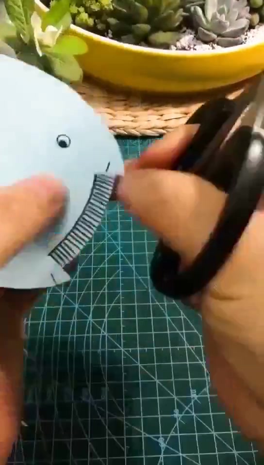 手工立体鲸鱼,小朋友也能做的手工,超级可爱
