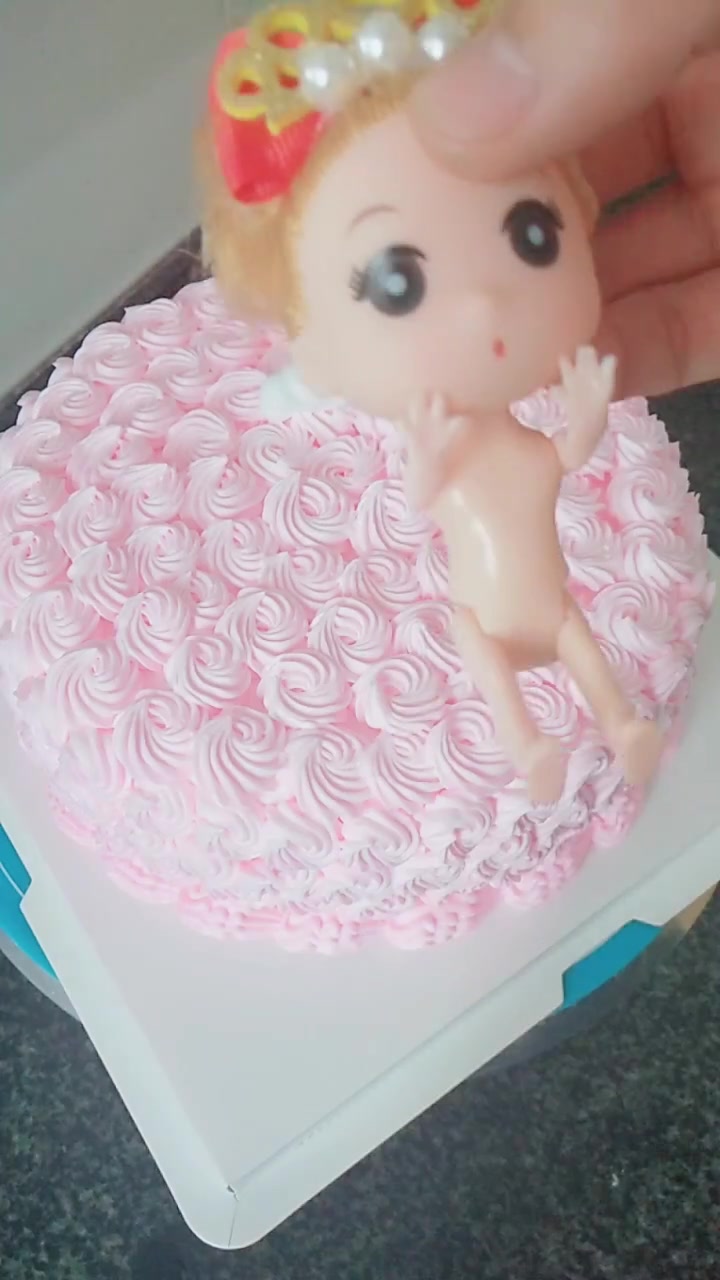 可爱娃娃蛋糕,制作过程记录,新手也能看懂学会,手残的就忽略吧