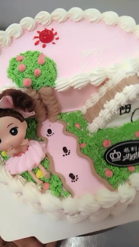 最近这个蛋糕火了,双层公主,创意十足!收藏了
