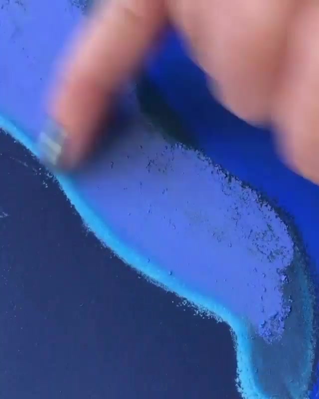 手绘:蓝色的鲸鱼手绘详细过程