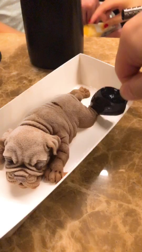 最新网红沙皮狗慕斯蛋糕了解下?不忍心下手