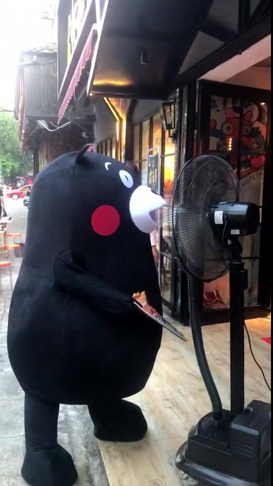 第一眼看错了,以为熊本熊又干坏事了,没想到竟是前方高能!