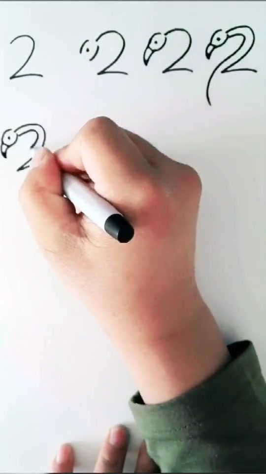 白天鹅的具体画法,简笔画很简单的