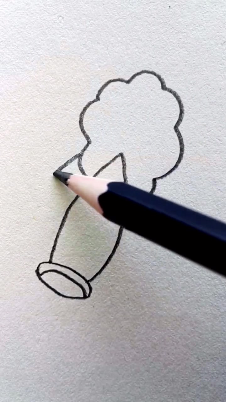 超简单的白菜简笔画,小朋友要多吃青菜哦～你学会了吗?