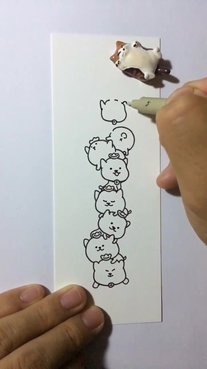 创意手绘:觉得会画画挺好的,饿了可以画烤串充饥,你要来一串吗