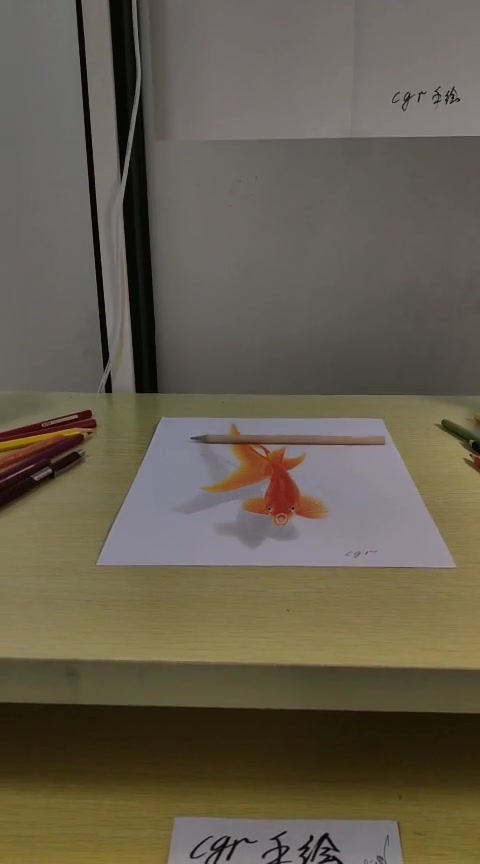 马上2019年了 祝大家年年有鱼 这鱼画的逼真不?