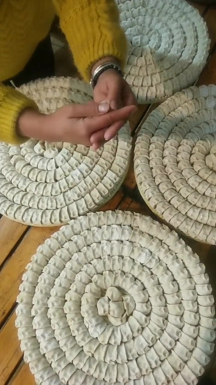 慢动作教你怎么包饺子,这样包出来整齐漂亮,摆盘治愈强迫症!