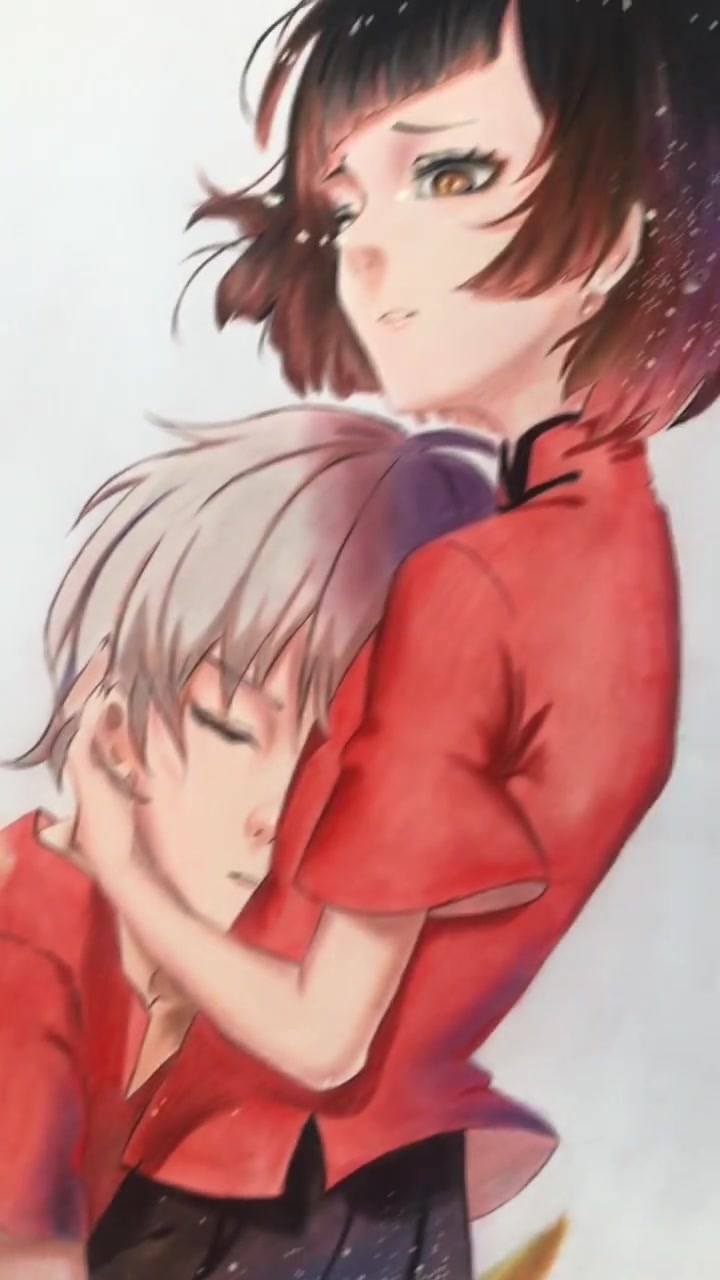 手绘 大鱼海棠的人物,喜欢攀模的朋友可以试一下!