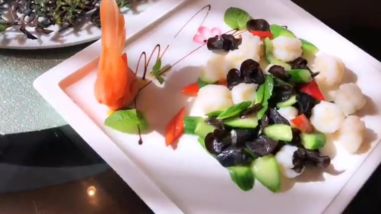 芜湖富力万达嘉华酒店WandaRealm 二楼品珍中餐厅,阳光下的徽菜精粹。 迎宾头彩碟、