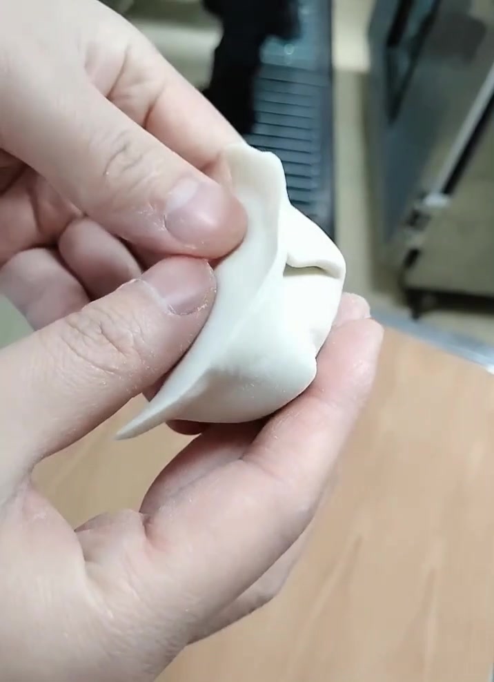 想不到包饺子原来这么简单,我这个不会包饺子的也已经学会了!