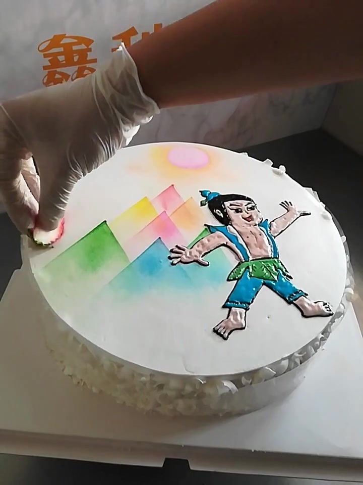 蛋糕师制作的葫芦娃蛋糕,这也太可爱了吧