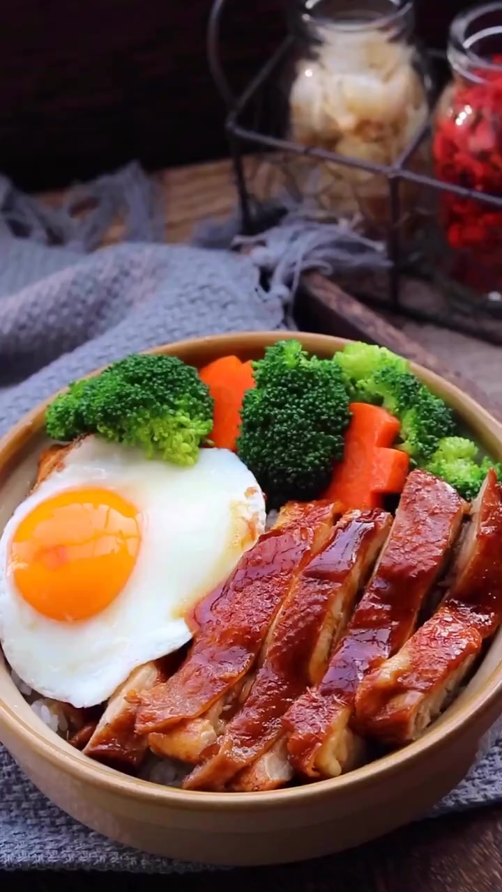 家庭版的照烧鸡腿饭,以后就不用点外卖了,自己就可以做了