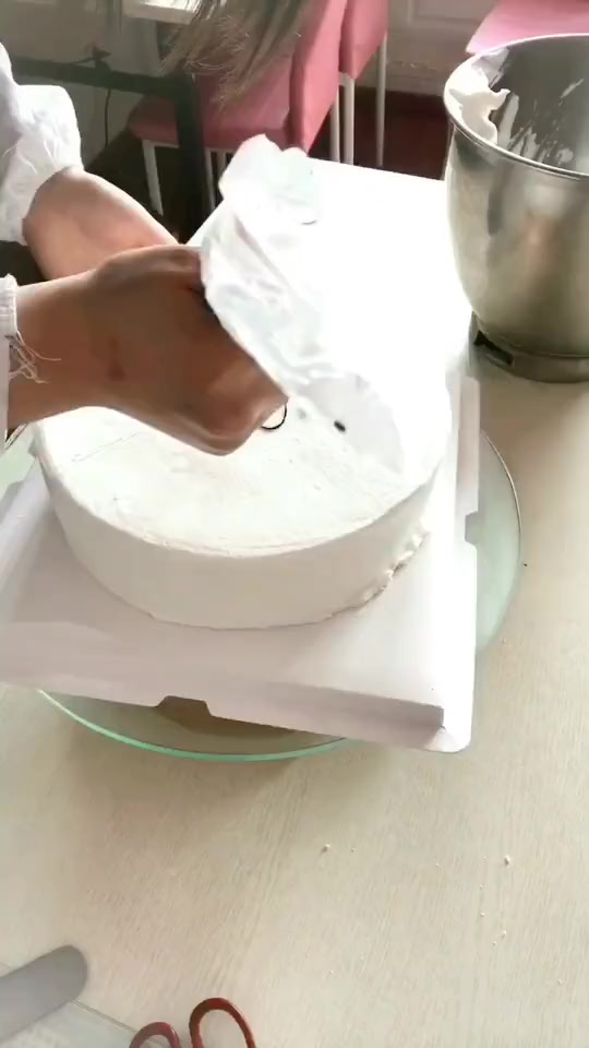 姑娘背影款蛋糕制作教程