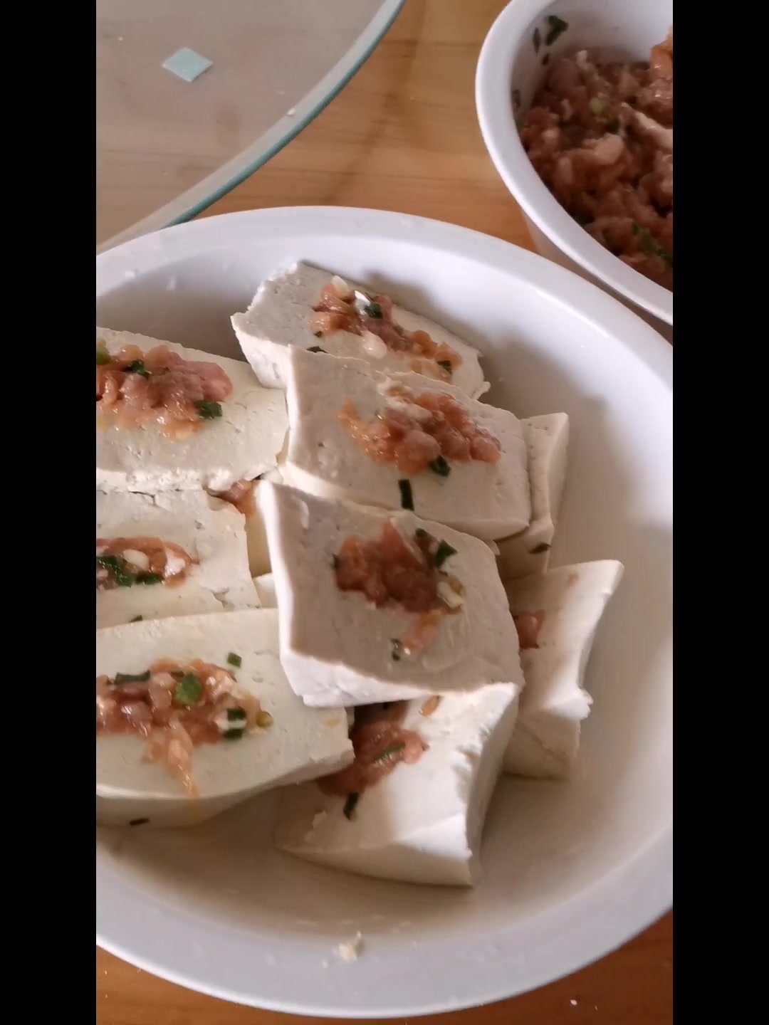 肉馅豆腐夹～～～