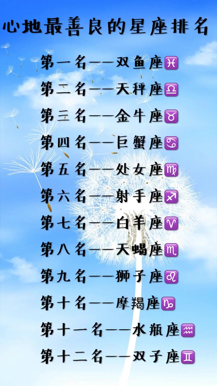 心底最善良的星座排名,第一名——双鱼座