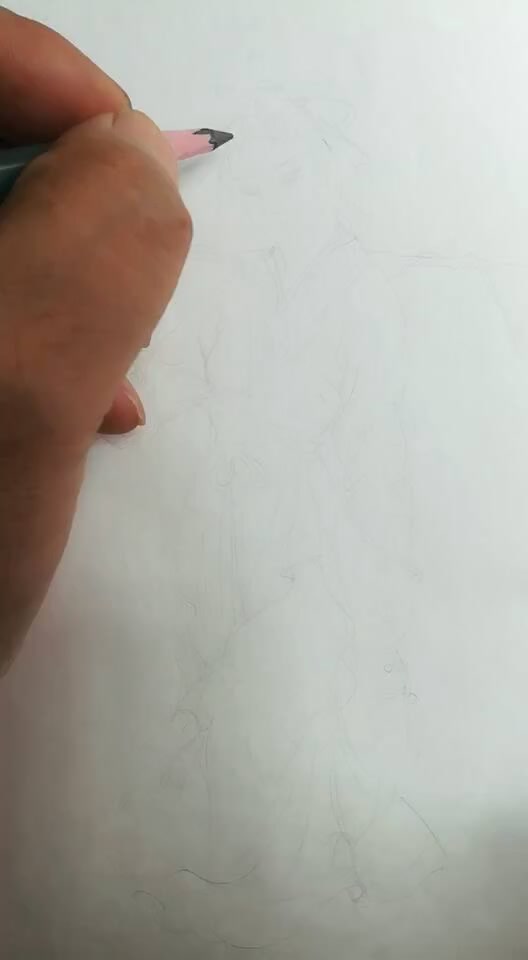 简笔白描画打鱼归来