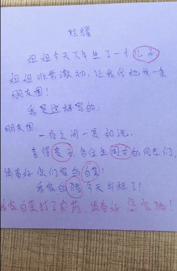 小学生暗示“猪拱白菜”,这熊孩子懂的太多了,家长怎么教育的!