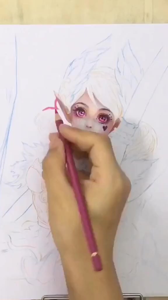 王者荣耀手绘小乔天鹅之梦,画完下半身太惊艳,这个皮肤你喜欢吗