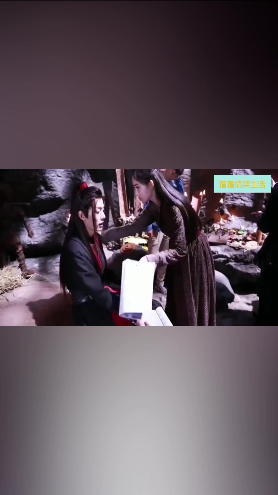 陈情令:精彩花絮之乱葬岗日常,肖战在王一博怀里对戏!