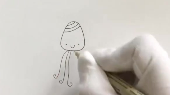 2分钟教你画6只小章鱼 过程简单易学,成品也很可爱,休息日带孩子一起画画吧~&nbsp;