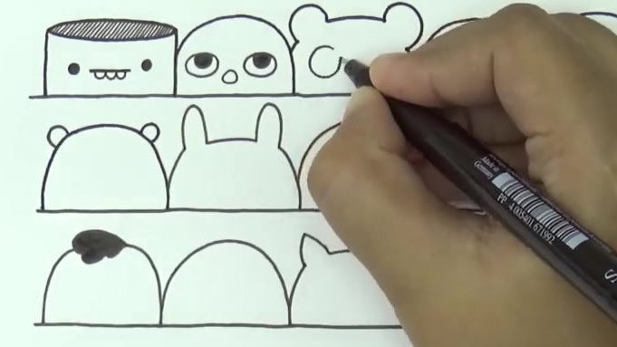 30种萌萌哒的表情,这可能是最萌最易学的简笔画教程了吧!