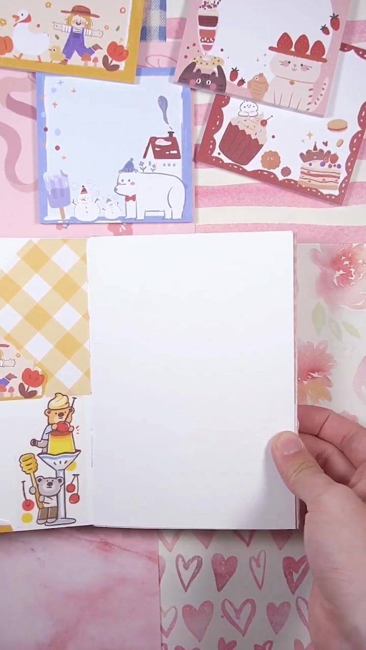 今日份手帐,肉球便签手帐,图案都那么好看