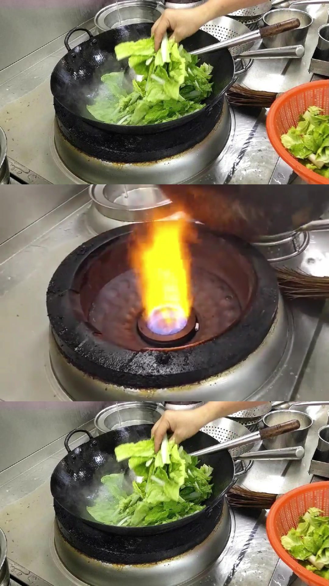 你知道酒店是怎么炒青菜的吗?第一次见这种炒法,难怪比家里好吃