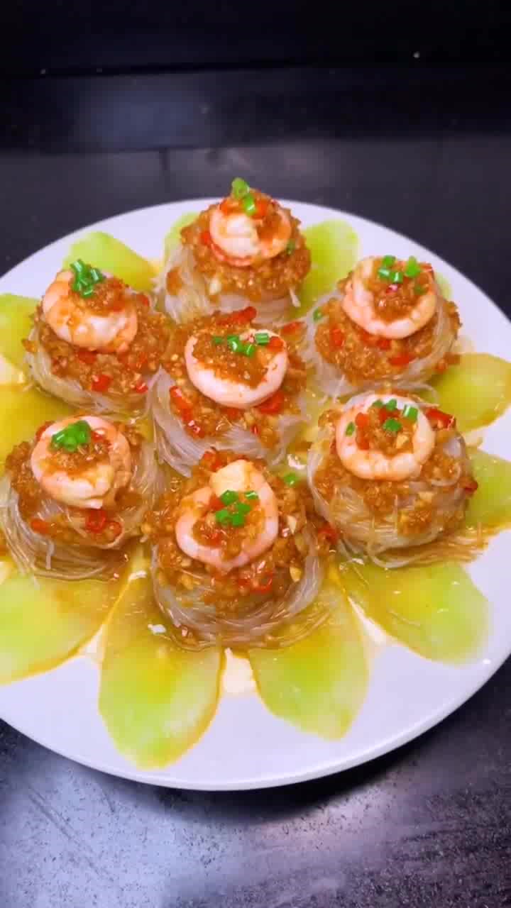 虾仁粉丝娃娃菜,鲜美可口又营养,馋的流口水