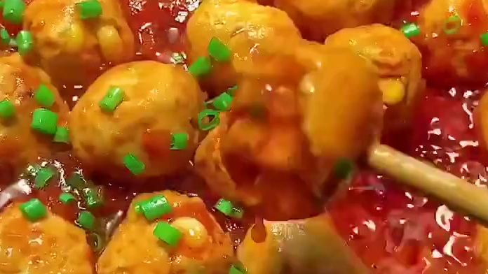【番茄鸡肉丸子】不用油炸的丸子,酸酸甜甜,大人小孩子都爱吃～