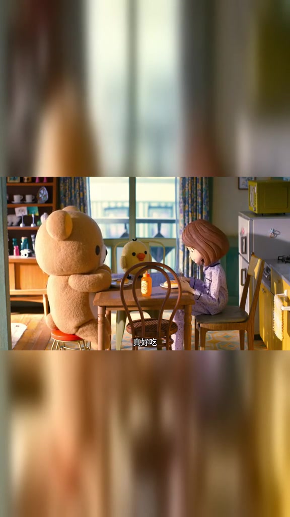 卡通轻松小熊:看起来美味的早餐