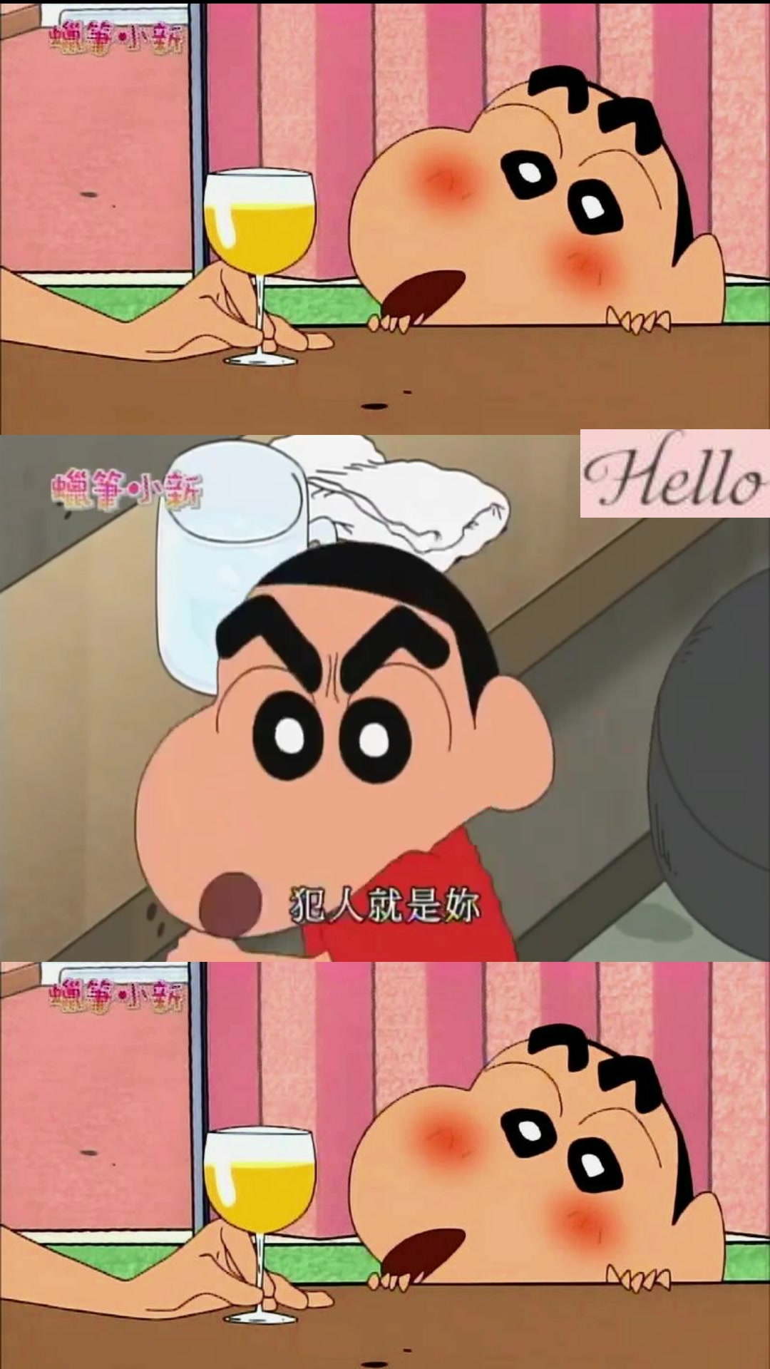 蜡笔小新:小新和爸爸去烧烤店里吃鸡肉串,看着太好吃了,馋了!