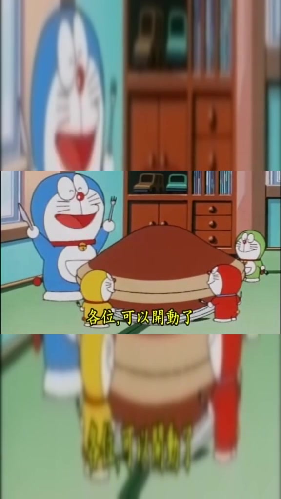 哆啦A梦:哆啦A梦和小哆啦们准备吃铜锣烧