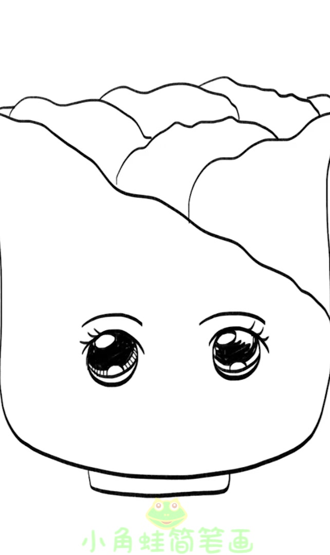 简笔画大全,白菜(二)