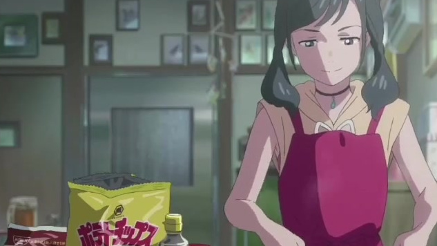 周末的晚上,不如自己开火, 简单的食材也能做出精美的食物。 《天气之子》薯片炒饭,阳菜老师