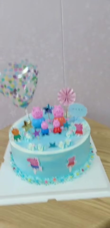 乔治 佩斯 猪妈妈 猪爸爸 宝宝 儿童 女孩男孩 生日蛋糕