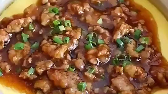 【肉沫蒸蛋】鸡蛋鲜嫩无比,入口即化,配上肉沫,真的好吃到要哭了!