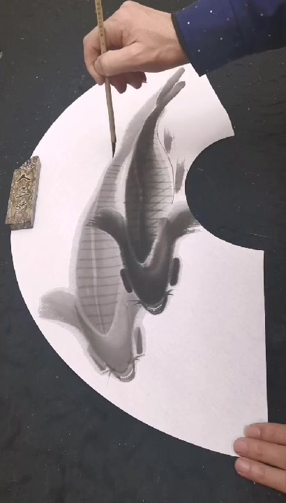教你怎样画好国画鱼的组合