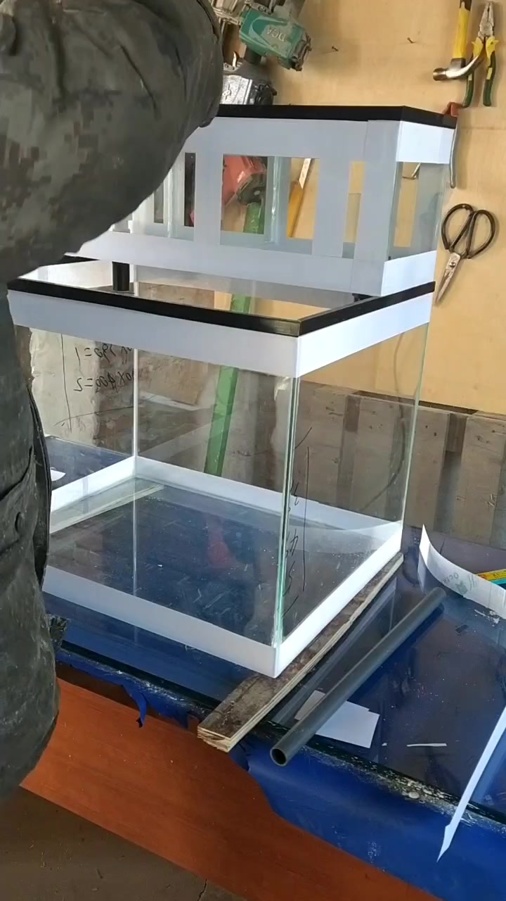 上滤鱼缸,贴纸,漂亮了吗?