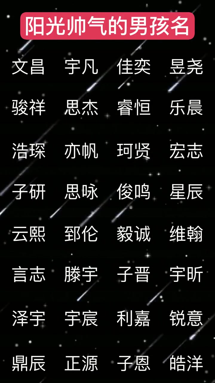鼠年出生的宝宝,这些阳光帅气的男孩名字,推荐给你