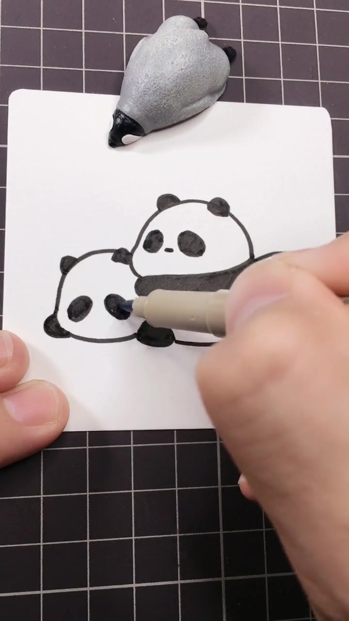 小熊猫简笔画,画法简单又可爱,赶紧动手画起来吧