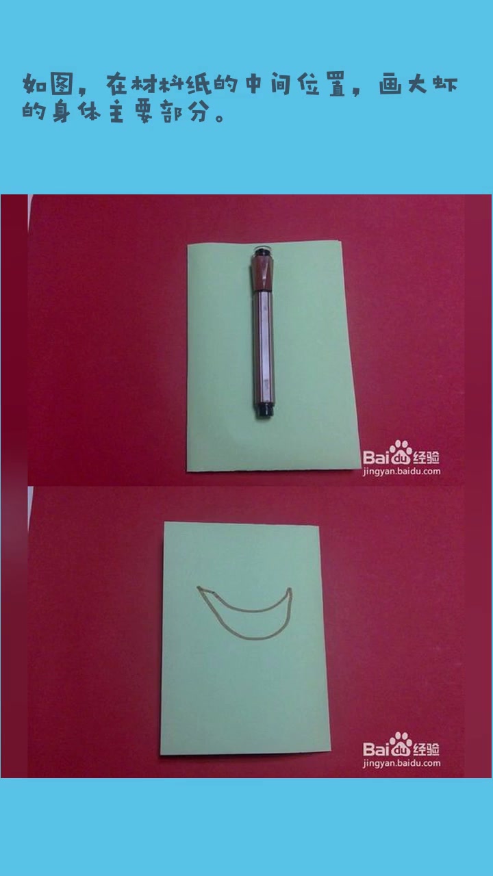 简笔画怎么画大虾的画法简单儿童学画虾米