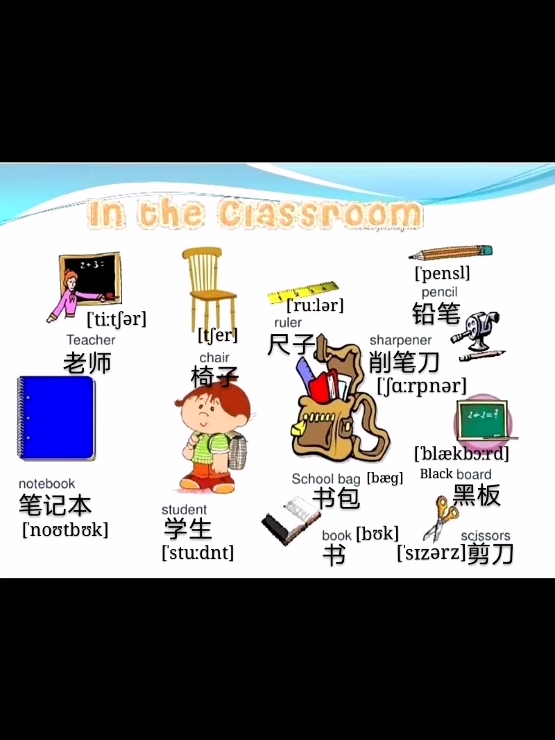 书包用英语怎么说?