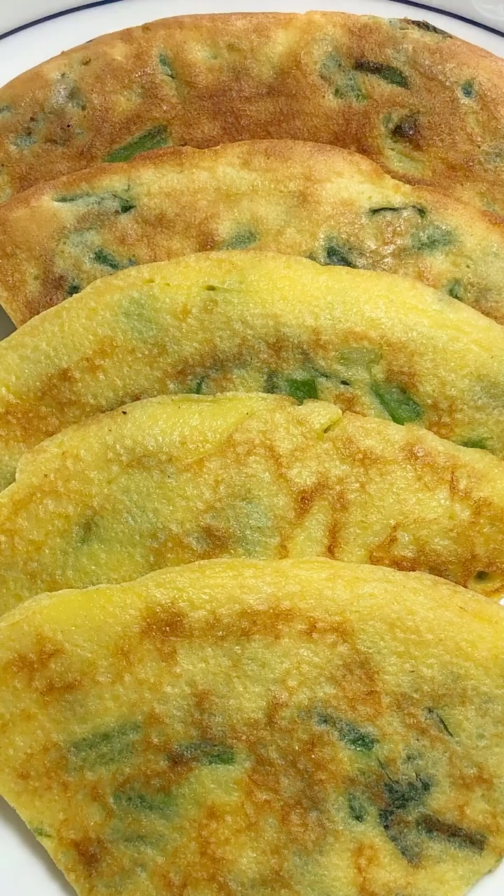 好吃又减肥的菠菜鸡蛋饼的做法怕胖的你可以在家做着吃