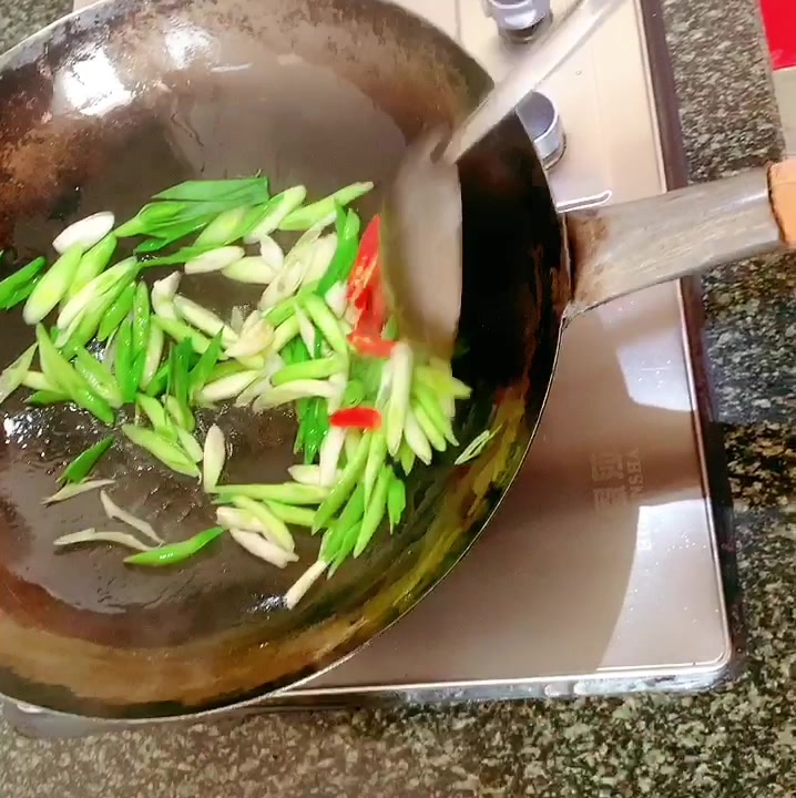 蒜苗炒鸡蛋零添加